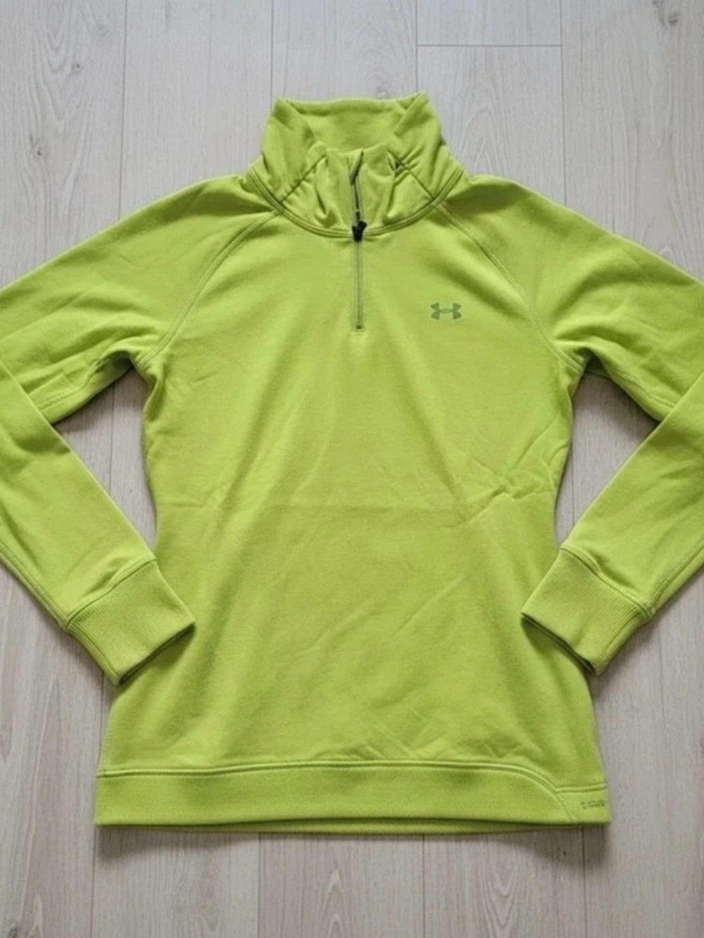 Under Armour Women's Lime Green 1/4 Zip Performance Pullover